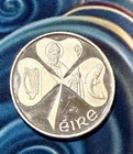 EIRE Ireland Vintage Collector Rare Coin 1 Troy Oz .999 Fine Silver Round Medal
