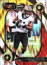 2024 Select Jamaal Williams Red & Yellow Prizm Shock #266 New Orleans Saints