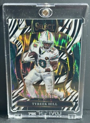 2025 Panini Select - Concourse Tyreek Hill #83 Zebra Prizm Case