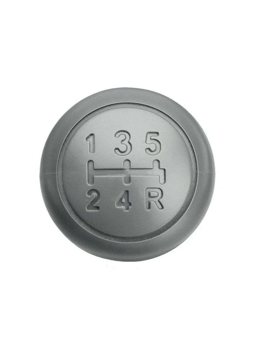 Pomello Cambio In Metallo Per Fiat 500 E 500C (2007-2018) - 5 Marce + Retromarcia - Argento Satinato - 2