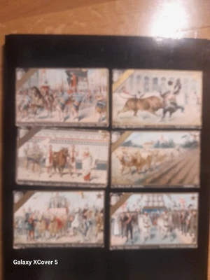 komplette Liebig Serie - Ochsen- gut erhalten,  halb deutsch,  halb spanisch - Bild 1 von 4
