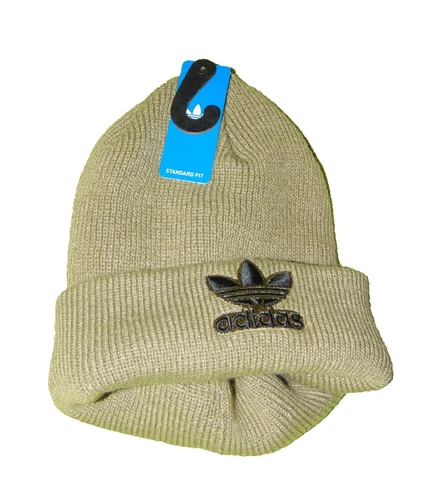 ADIDAS ORIGINALS Trefoil Beanie Unisex NWT ORBIT GREEN Knit Cuff Hat New