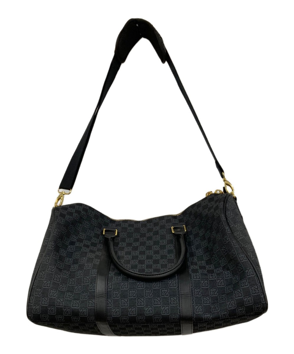 【未使用級】JORDAN BRAND MONOGRAM BOSTON Jordan Monogram Duffle Bag Black/Gold and Red/White MA0759