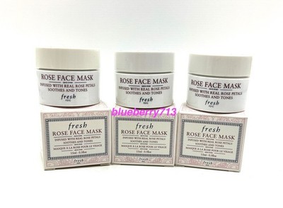 3 x Fresh Rose Face Mask 15ml/0.5 oz Each