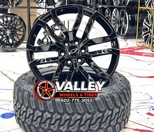 22 Black Chevy Tahoe Silverado 1500 Wheels Rims Tires Suburban Gmc Sierra Yukon