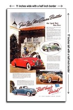 1940 Buick Convertibles - 11x17 Poster