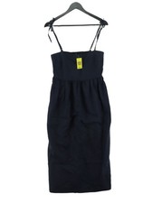 Uniqlo A-Line Midi Dress XS in Blue