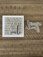 Honey Bee Stamps - Smile stamp and die