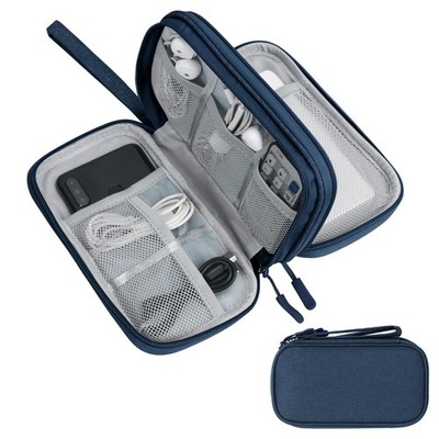 Skycase Electronic Organizer Travel Case - Waterproof Medium, Navy 