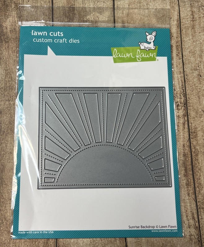 Lawn Fawn Stitched Sunrise Backdrop Cover Plate Die~~~New In Package