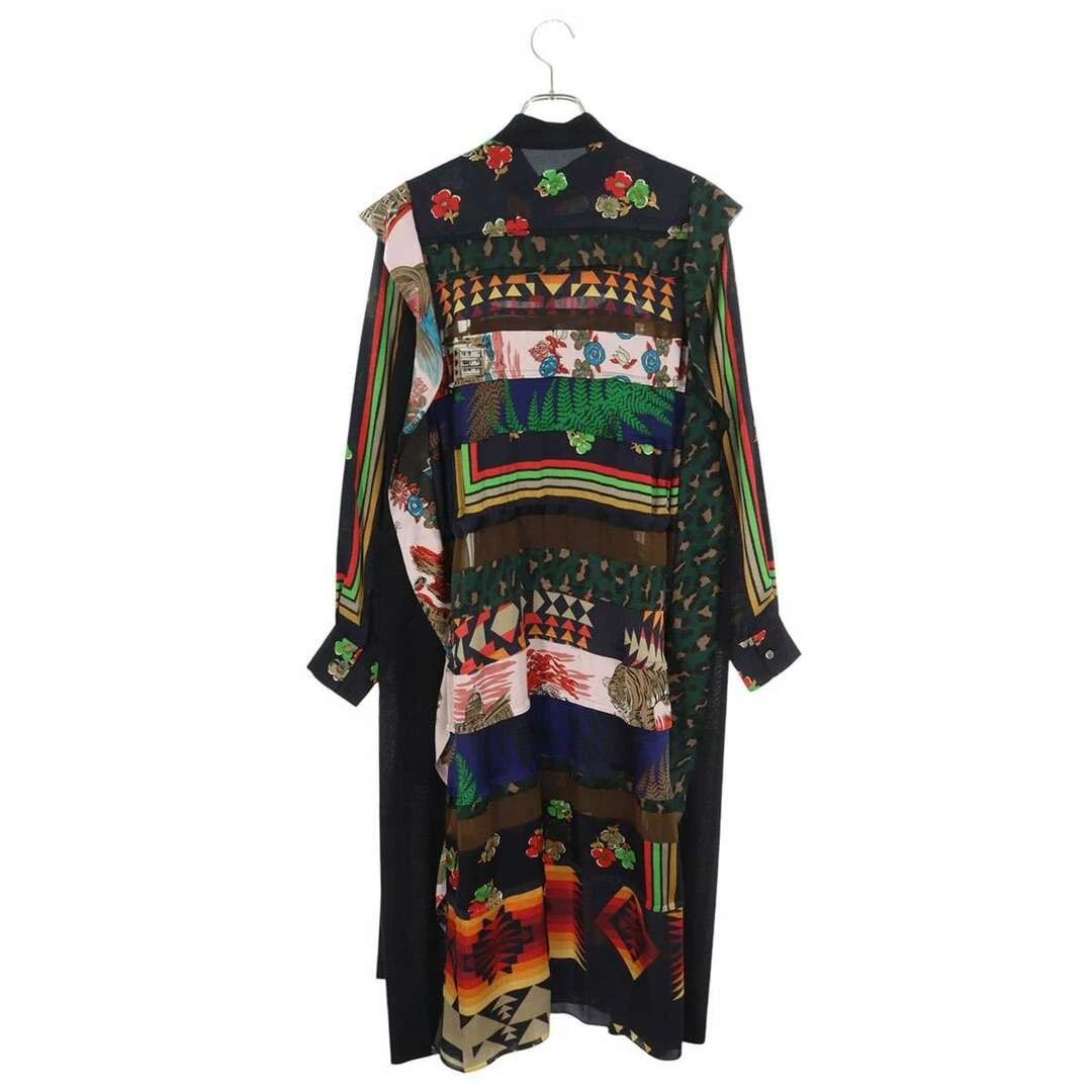 Abito Sacai 21 05430 con stampa archivio interno donna 1 usato30e251579b02335