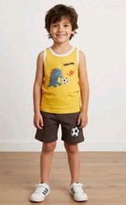 Boys Short Sets Lot Of 7 Each Set Have Different Graphics Size 12 Months