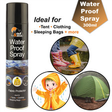 Waterproof Spray Fabric Protector for Clothing Tents Shoes Camping Coats 300ml
