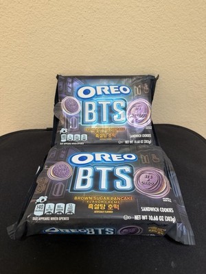 Oreo X BTS Limited Edition Brown Sugar Pancak Flavor Creme Cookie 2 Packs