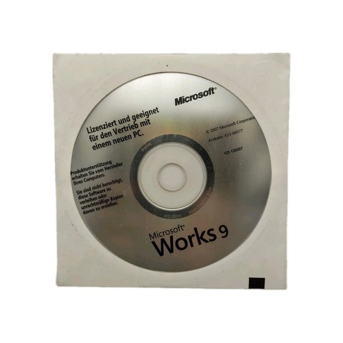 Microsoft Works 9 Software inklusive Lizenz - Deutsch