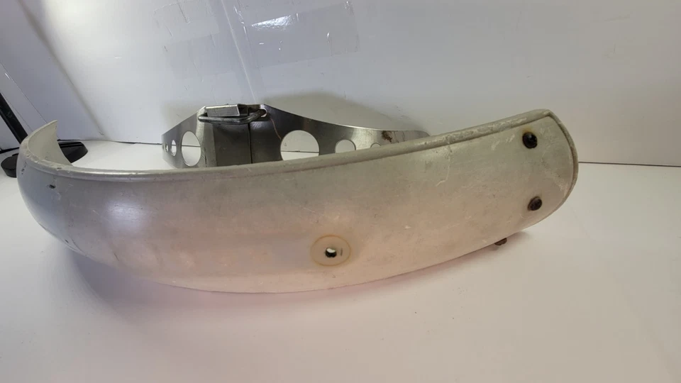 Original 1972 Yamaha DT2 Front Fender /Metal Guard Brace Support Bracket Enduro  - Image 3 of 4
