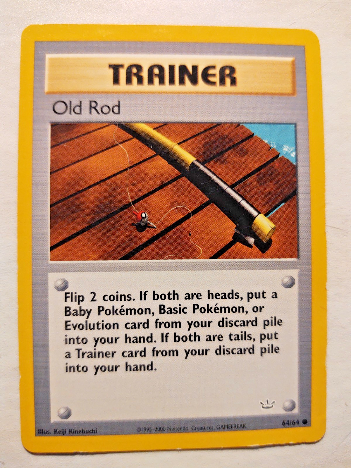 OLD ROD Trainer - Neo Revelation Set 64/64 Common Pokemon Card NM/M English