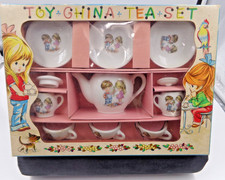Vintage Toy China Tea Set Made in Japan Porcelain New in Original Box 11 pc