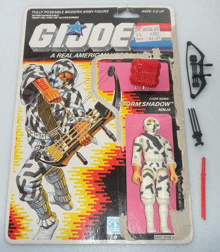 Vintage 1988 Storm Shadow G.I. GI Joe Cobra v2 100% Complete Figure 3.75 ARAH