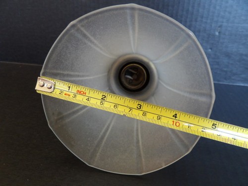 Antique Frosted Art Deco Tulip Shape Lamp Shade 2.25" Fitter - Picture 7 of 7