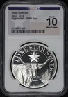 2023 Repub. of Texas Lone Star High Relief Longhorn 1 oz Silver NGCX Proof 10 UC