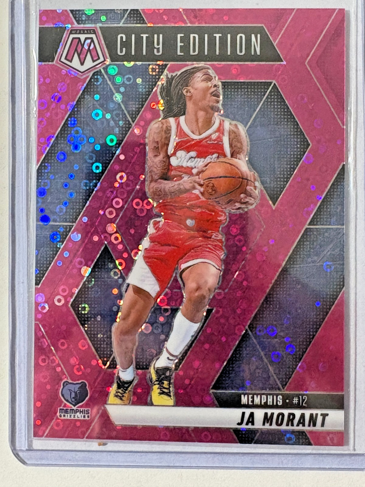 Ja Morant 2024-25 Panini Mosaic Mosaic Fast Break Pink City Edition #281 /20