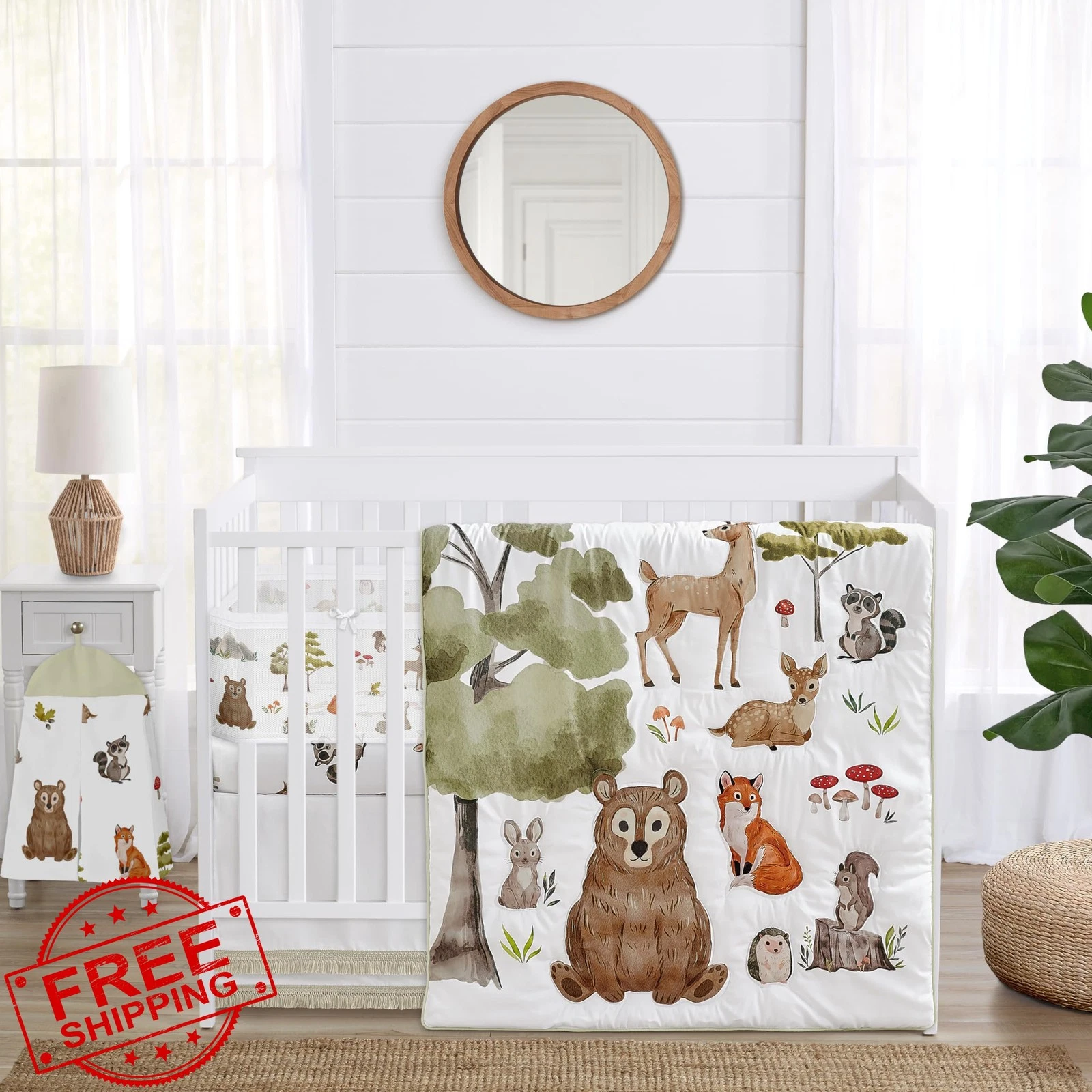 Sweet Jojo Designs Crib Set Forest Animals