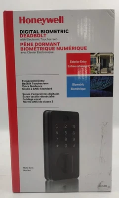 Honeywell Digital Biometric Electronic Deadbolt With Touchscreen #8635302 - Image 1 of 4