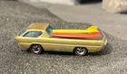 Hot Wheels Redline 1967 Deora Gold W/Surfboards. Nice Condition