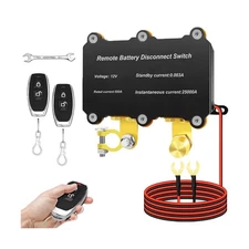 12V 500A Kill Switch for Car,500A Remote Battery Disconnect Switch for Truck-...