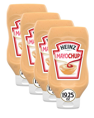 Heinz Mayochup Mayonnaise & Ketchup Sauce, 19.25 oz Bottle (4 Pack)
