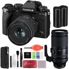 Fujifilm X-T5 Camera w/ XF 16-50mm f/2.8-4.8  Tamron 150-500mm f/5-6.7 Di III