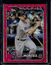 2024 Topps Chrome Coco Montes Magenta Speckle Refractors 017/350 Rookie