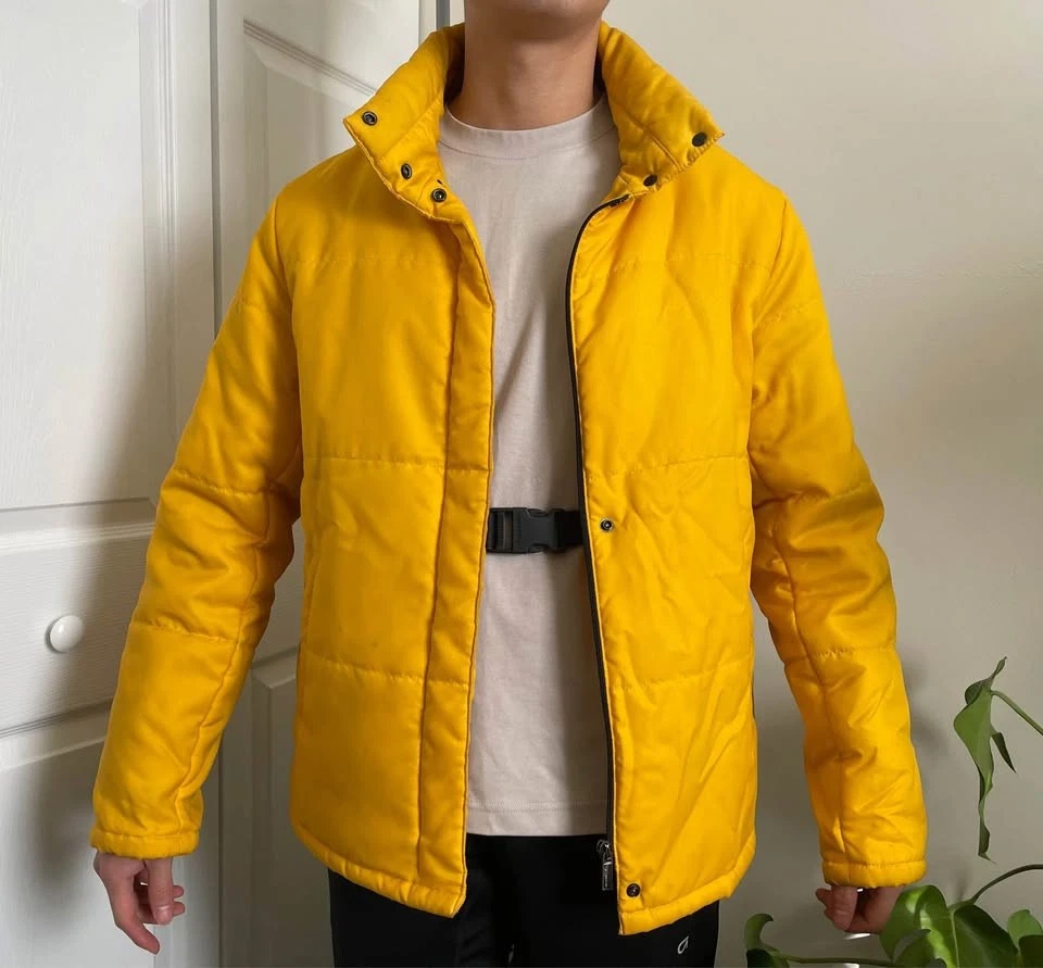 Chaqueta acolchada Samsonite Travel Wear de la década de 2000 - Oro amarillo - Neil Barrett P - Talla M Foto 3 de 4