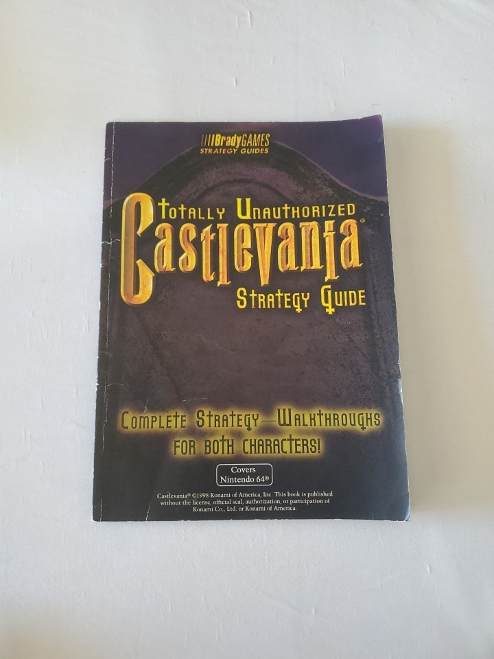 Castlevania Totally Unauthorized Nintendo 64 Brady Games Strategy Guide Book