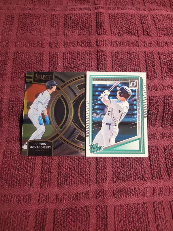 2025 Donruss Baseball Rated Prospect Colson Montgomery & 2024 Panini Select 