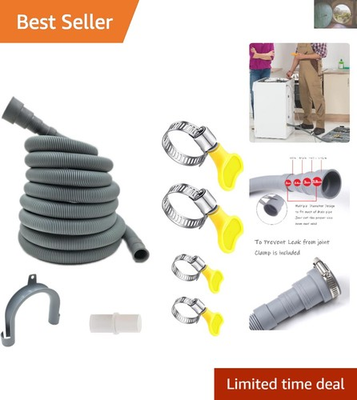 #ad #ad Extended 23 Feet Drain Hose for Automatic Washers Hassle Free Installation Kit $43.99