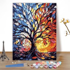 Paint by Numbers Kits for Adults Tree of Life, Landscape DIY Painting Kits