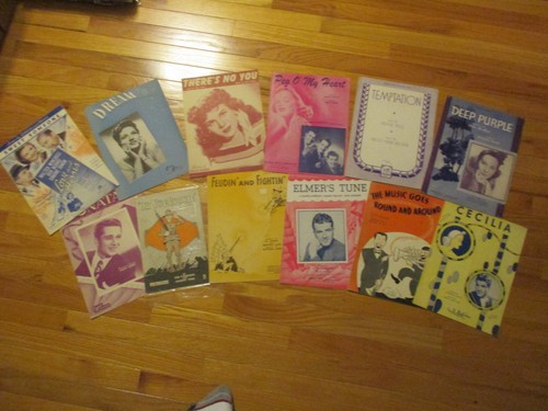 100 piece lot Vintage Sheet Music 5 lbs 12 oz Lot 2 - Picture 2 of 9