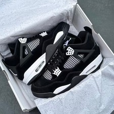 Air Jordan 4 Retro "White Thunder" Men's Mid Top Basketball Shoes US Size 7-12