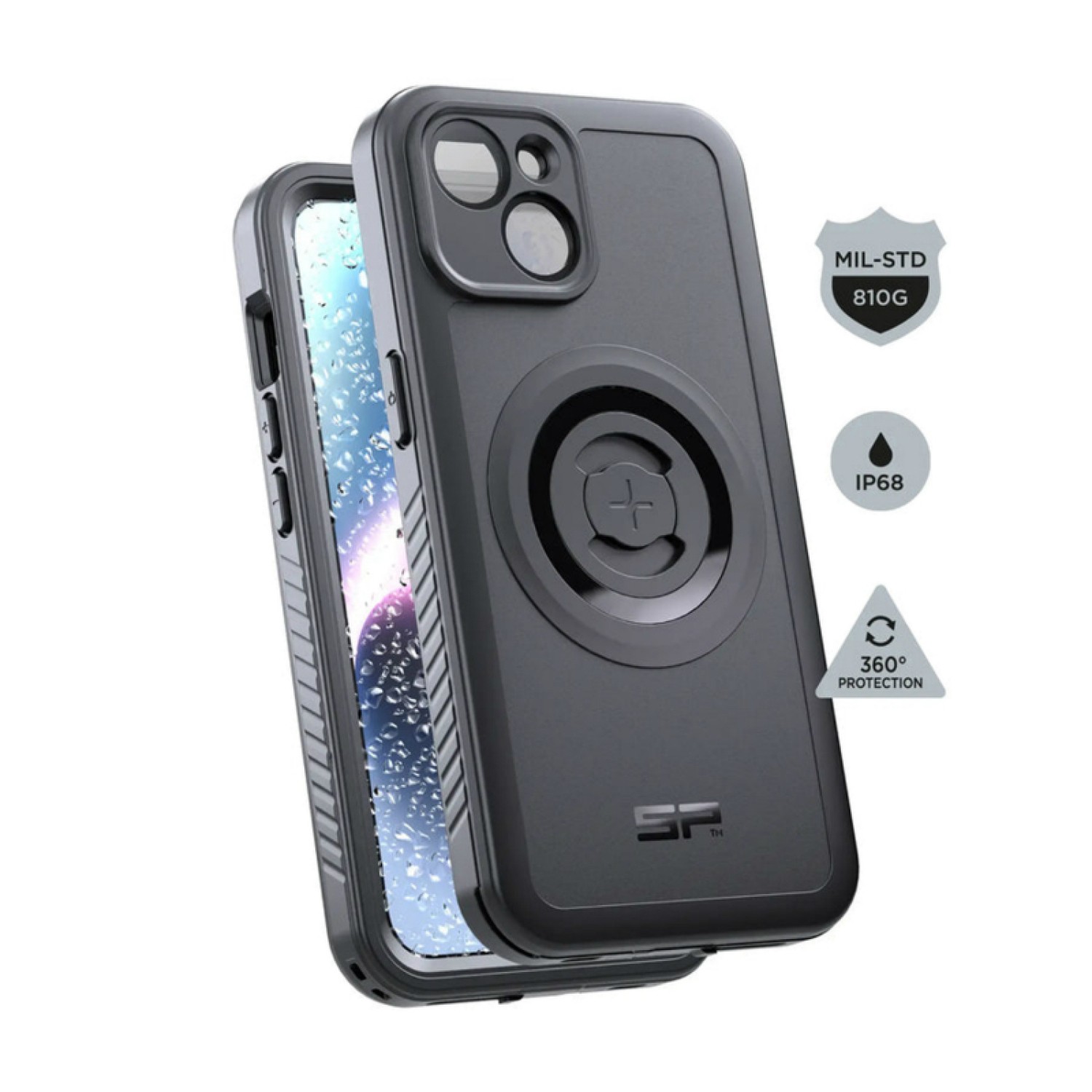 Coque SP Connect Xtreme iPhone 14 étanche housse de protection antichoc noire 13
