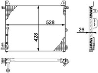 Mahle Kondensator, Klimaanlage AC 656 000P FüR MERCEDES-BENZ