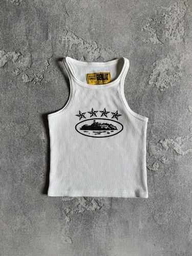 Corteiz Guerillaz "4 Stars Alcatraz" Limited Edition Waffle Tank Top Sz S Vest