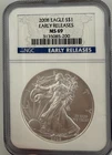 2008 Eagle S$1 Early Releases MS 69
