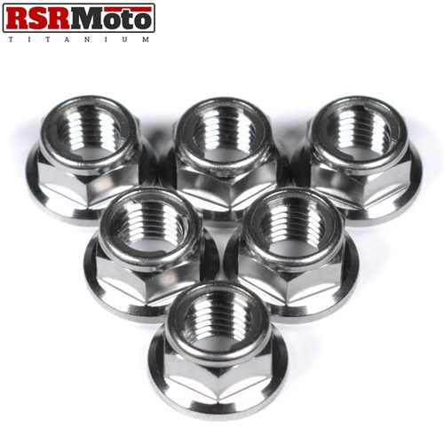 Kawasaki ZXR400 ZXR750 ZX7R ZX9R Titanium Self Locking Rear Sprocket Nuts - Picture 3 of 4