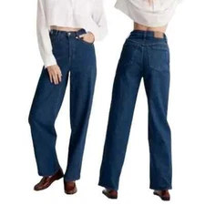 Madewell Fairdale The Perfect Vintage Wide Leg Jeans Sz 26T / 2 PLZ READ
