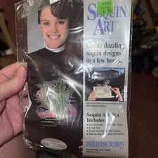 Vintage Distlefink Designs Sequin Art Kit Desert Cactus # 33205 SEALED NEW