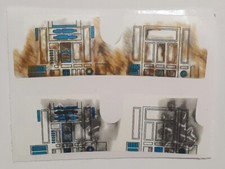 Vintage Star Wars R2-D2 Damaged x 2 Replacement Sticker - Peel & Stick