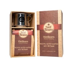 VietBeans Giftset - Kaffee und Kaffeezubereiter - Exklusives Kaffeegeschenk