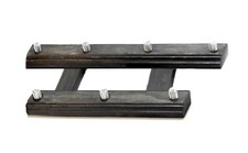BLACK FINISH 7 BEER TAP HANDLE DISPLAY 2 TIER GREAT FOR KEGERATOR BAR OWNER